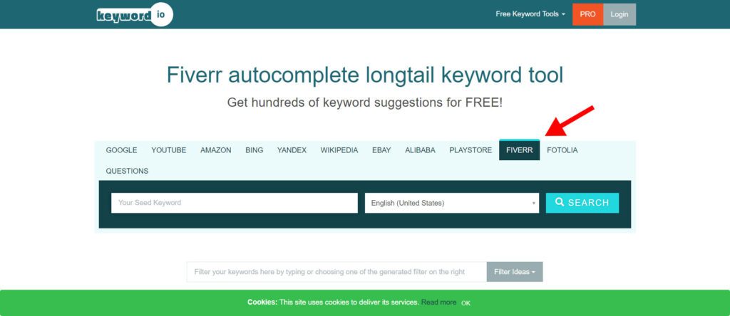 keyword research tool for fiverr