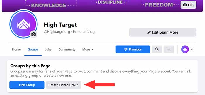 create a facebook group to get more reach and engagement on facebook