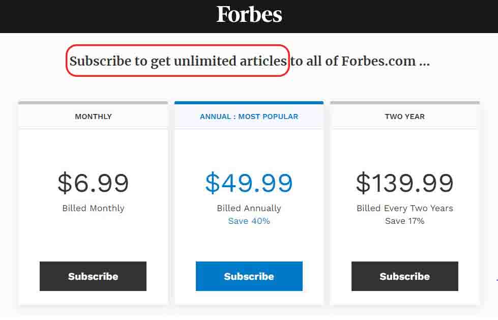 how to monetize a blog by charging subscription